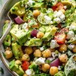 Chickpea Feta Avocado Salad
