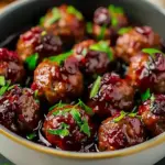 Quick Christmas Cranberry Meatballs