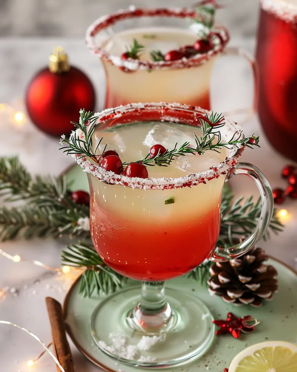 Mistletoe Margarita: Your Easy Festive Mocktail Delight