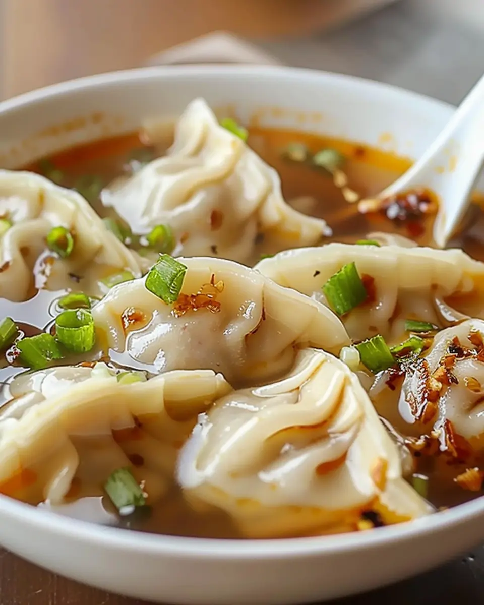 Potsticker Soup: Easy Comfort with Turkey Bacon and Chicken Ham