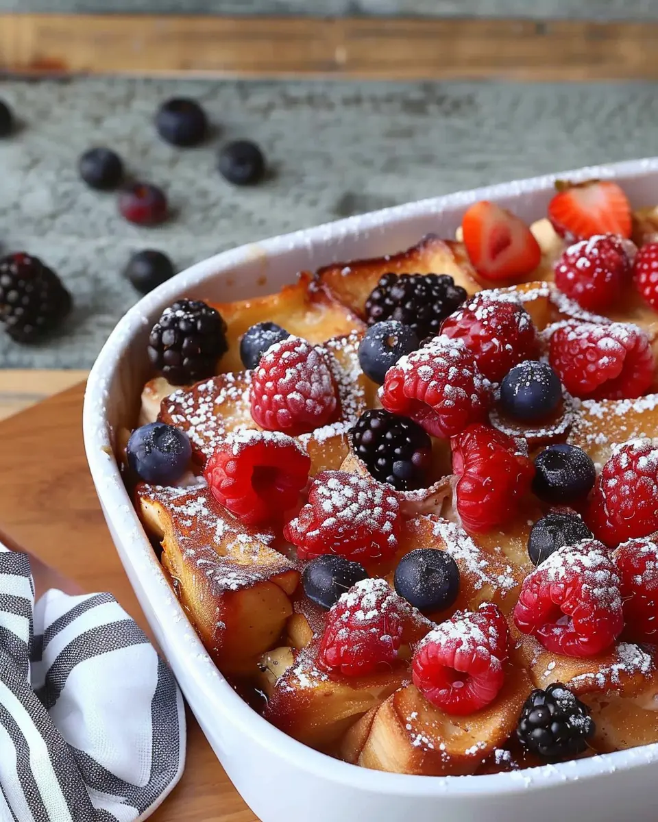 Berry French Toast Casserole: Easy Indulgence for Breakfast Lovers
