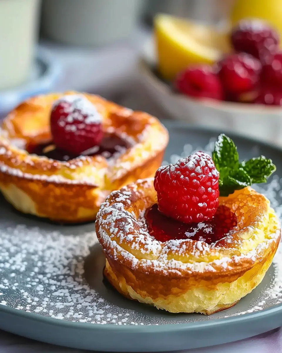 Mini Dutch Baby Pancakes with Turkey Bacon and a Twist of Sweetness
