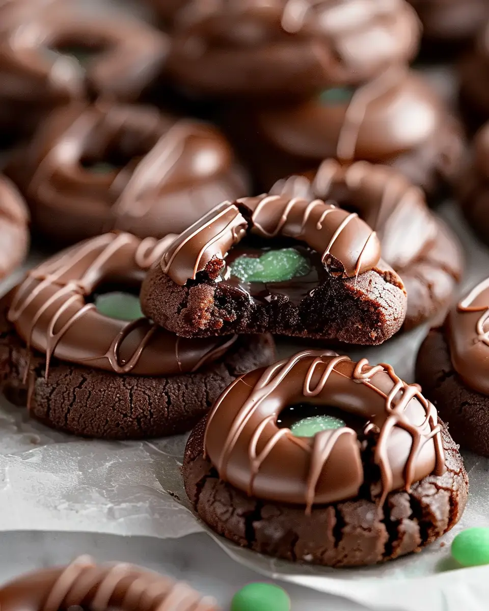 Chocolate Mint Thumbprint Cookies: The Best Homemade Treat