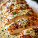 Baked Caesar Chicken with Creamy Parmesan Sauce