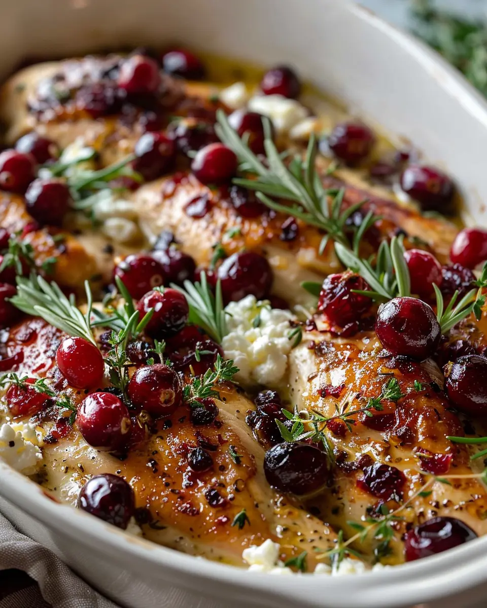 Honey Cranberry Chicken Bake: Easy Recipe with Ricotta Cheese