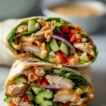 Thai Peanut Chicken Wraps