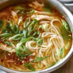 Aromatic Ginger Scallion Chicken Noodle Soup