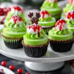 Grinch Mini Cheesecakes