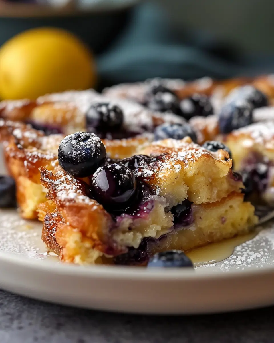 blueberry lemon french toast casserole overnight recipe delight