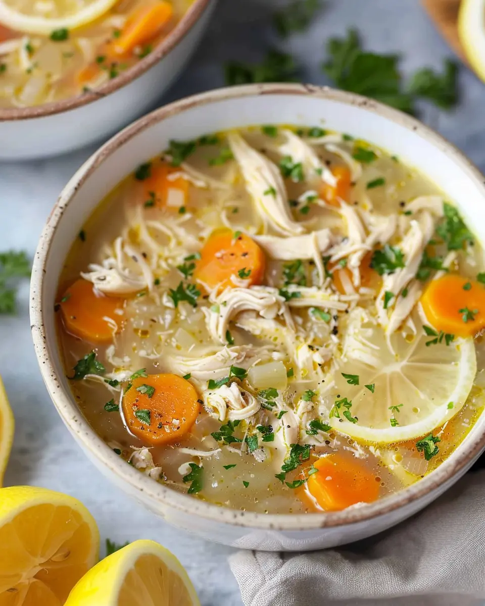 Lemon Chicken Soup: A Refreshing Easy Recipe for Cozy Days