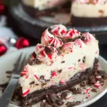 Festive Peppermint Bark Cheesecake