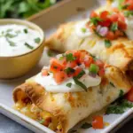Easy Baked Chicken Chimichangas