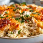 Healthy Chicken Cauliflower Rice Casserole