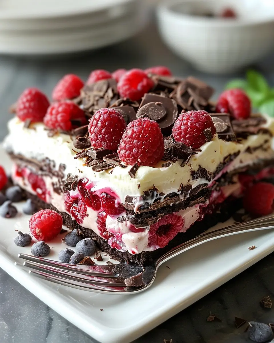 Raspberry Chocolate Lasagna Dessert: A Decadent Delight for All