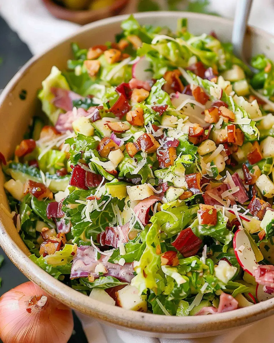 Famous La Scala Chopped Salad: A Flavorful Twist with Turkey Bacon