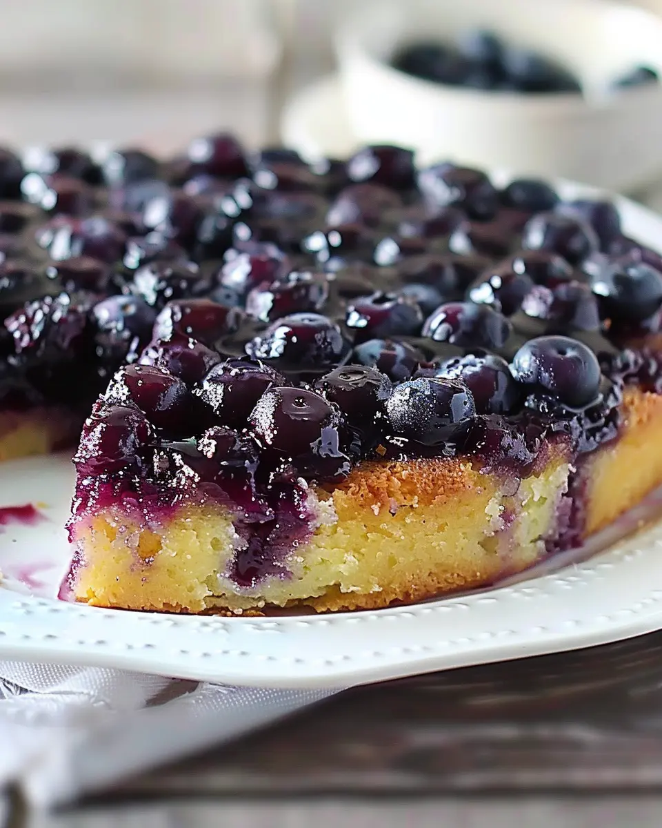 Juicy Blueberry Upside Down Cake: A Sweet Homemade Delight