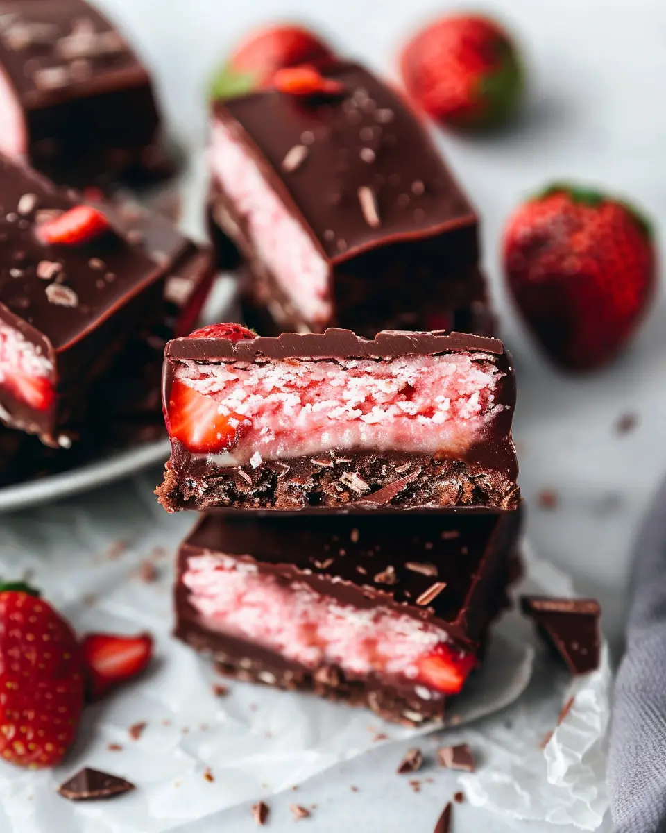 Chocolate Covered Strawberry Bars: Easy Indulgence for Chocoholics