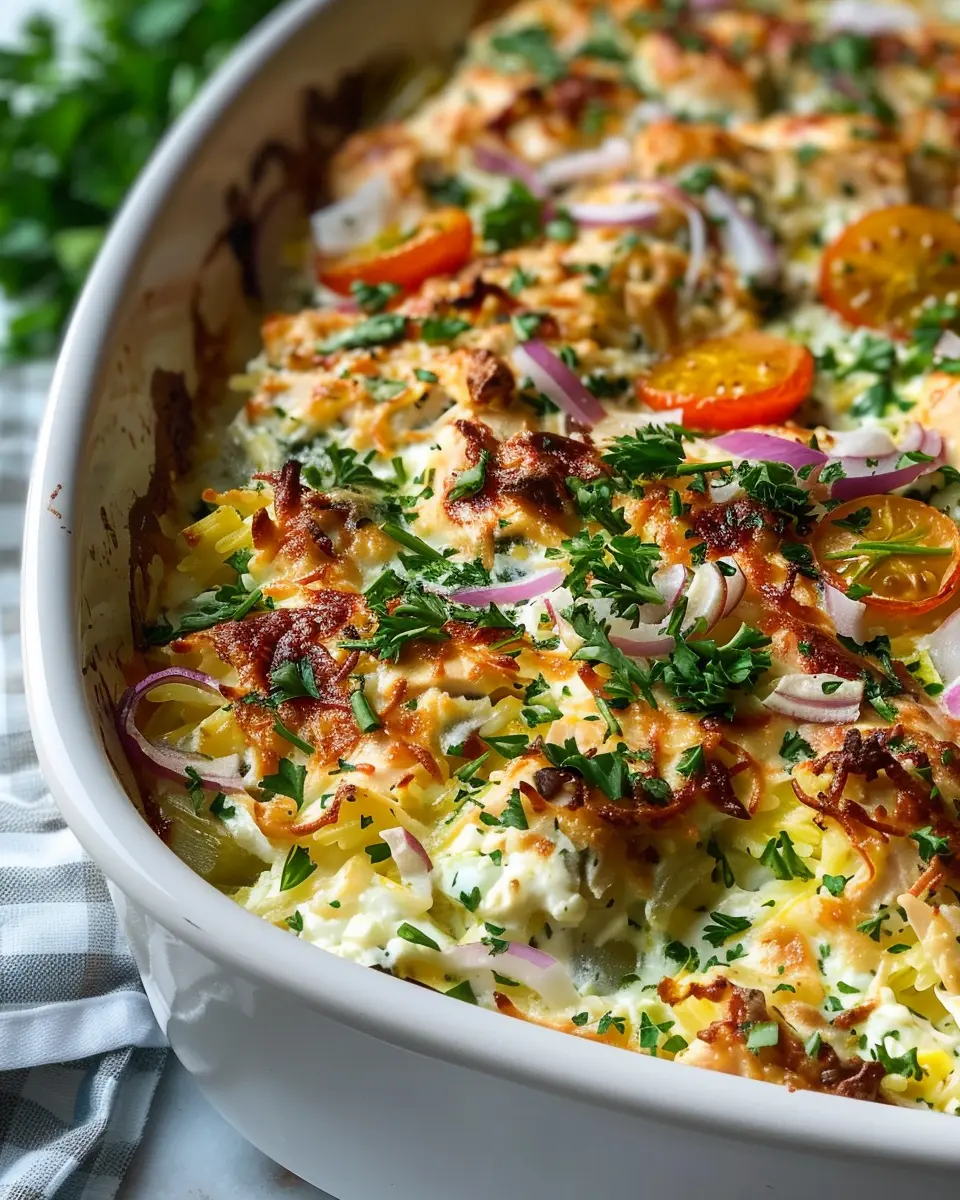 Dump-and-Bake Chicken Tzatziki Casserole: A Healthy Family Favorite