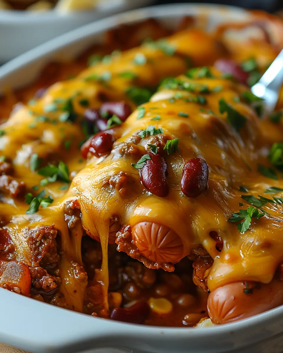 Chili Cheese Dog Bake Recipe: Indulgent Comfort Food Delight