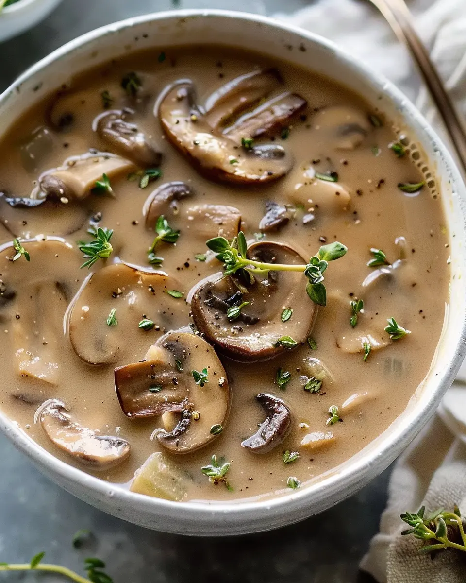 Slow-Cooker Mushroom Soup with Sherry: A Cozy Comfort Dish