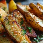 Baked Garlic Parmesan Potato Wedges