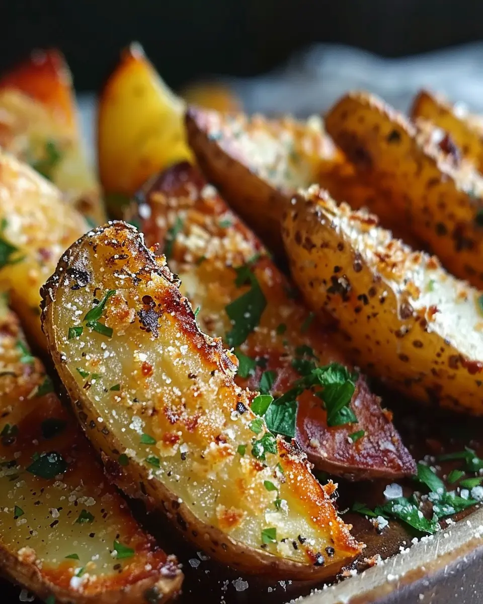 Baked Garlic Parmesan Potato Wedges: The Best Comfort Snack