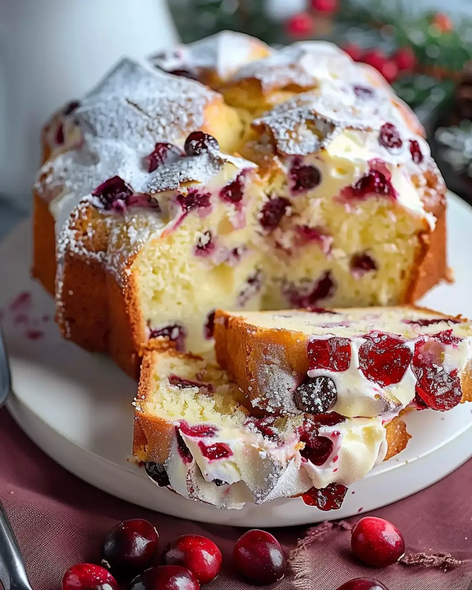 Cranberry Cream Cheese Pound Cake: The Indulgent Treat You’ll Love