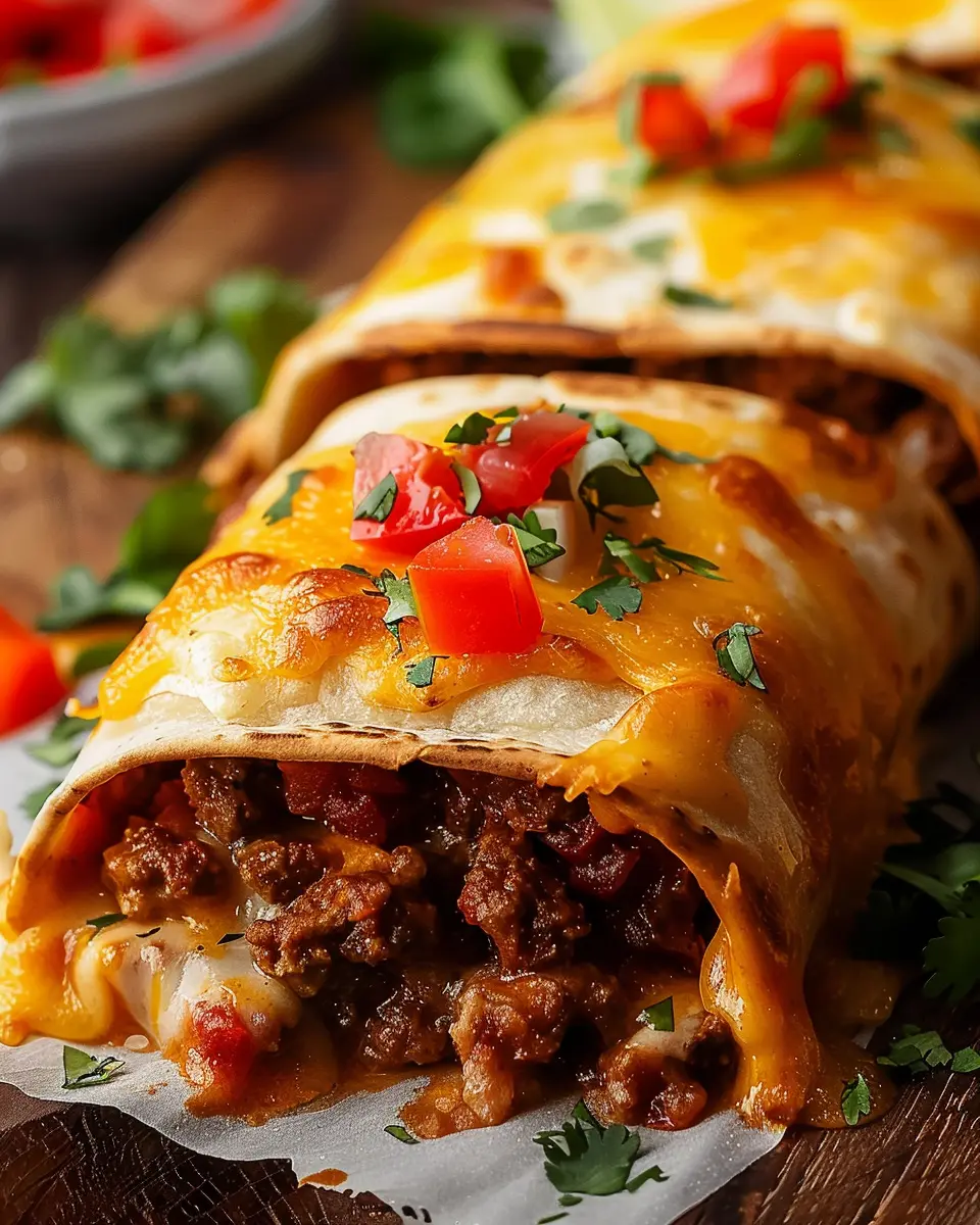 Beef and Cheese Chimichangas: Indulgent Homemade Delight