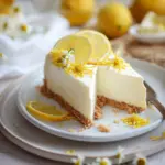 Easy No Bake Lemon Cheesecake