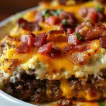 Low Carb Bacon Cheeseburger Casserole