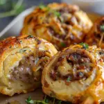 Savory French Onion Sausage Rolls – Golden, Flaky & Full of Flavor