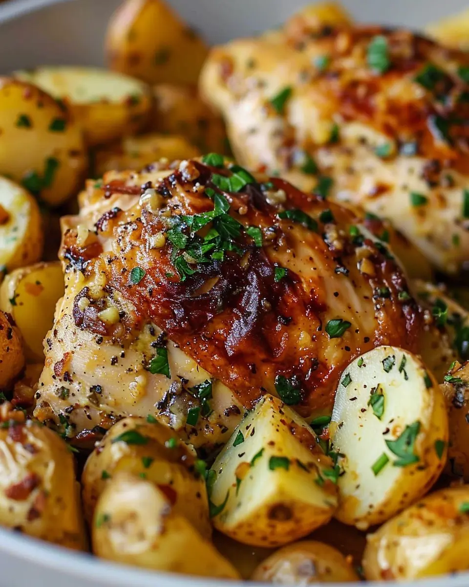 Garlic Parmesan Chicken and Potatoes: A Savory Comfort Meal